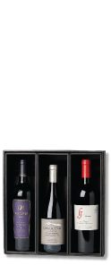 Three pack holiday wine gift box